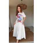 Vestido Cropped Drink Pintado Estampado