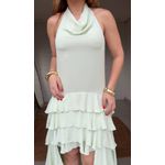 Vestido Babados Jás Chiclê Verde Menta