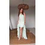 Vestido Babados Jás Chiclê Verde Menta