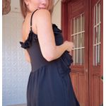 Vestido Curto Alça Preto