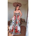 Vestido Cropped Flor Do Rio Estampado