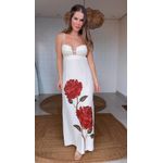 Vestido Cropped Flor Rosália Estampado