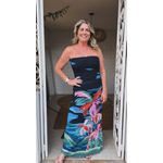 Vestido Midi Tule Luar Estampado