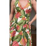 Vestido Longo Anturio Corrido Estampado