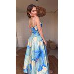 Vestido Cropped Vestida De Flor Estampado