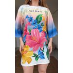 Vestido Tshirt Big Floral Malusilk Estampado