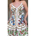 Vestido Curto Amor De Frutas Estampado