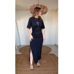 Vestido Cropped Drink Pintado Estampado