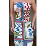 Vestido Sem Alça Selo Praiano Estampado
