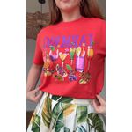 Tshirt Media Drinks Farm Rio Vermelho Estampado