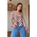 Camisa Listra Licor Estampado