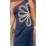 Vestido Longo Sabrina Azul Marinho
