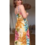 Vestido Cropped Floral Rebeca Estampado