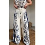 Calça Pantalona Nina Estampado