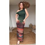 Vestido Tule Dunas Estampado