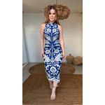 Vestido Midi Santorini Estampado