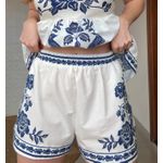 Short Noite De Passaros Estampado