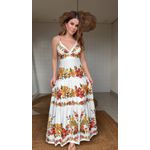 Vestido Longo Bosque Chic Estampado