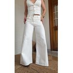 Calça Pantalona Rebeca Off White