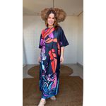 Vestido Midi Banana Flora Estampado