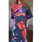Vestido Midi Banana Flora Estampado