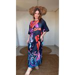 Vestido Midi Banana Flora Estampado