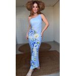 Vestido Cropped Orquidario Estampado
