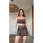 Short Saia Adriele Estampado
