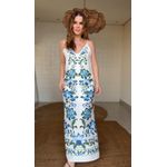 Vestido Longo Alcinha Laura Estampado