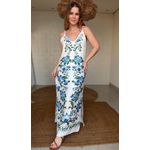 Vestido Longo Alcinha Laura Estampado