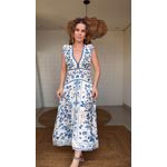 Vestido Cropped Azulejaria Estampado