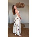 Vestido Cropped Coquetel Tropical Estampado