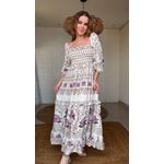 Vestido Lastex Poesia De Flor Estampado