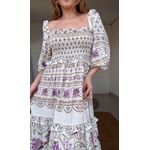 Vestido Lastex Poesia De Flor Estampado