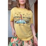 Tshirt Média Brasileirinho Amarelo Estampado
