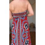 Vestido Longo Lenço Naútico Estampado