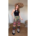 Calça Floresta De Onda Estampado