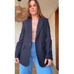 Blazer Helena Chiclé Azul Marinho