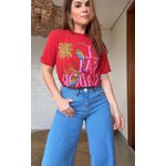 Tshirt Média Soy El Salvador Vermelho Estampado