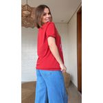 Tshirt Média Soy El Salvador Vermelho Estampado