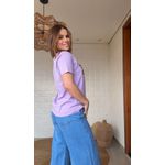 Tshirt Fit Bouquet Tropical Lilás Wind Lilás