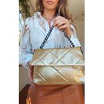 Bolsa Matelassê Mari Dourado