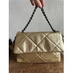 Bolsa Matelassê Mari Dourado