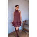 Vestido Curto Gaia Marrom