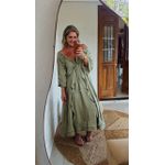 Vestido Boho Verde Oliva