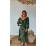 Vestido Boho Verde Musgo 