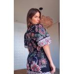 Vestido Tshirt Mg Fofa Jardim Maravilhoso Estampado