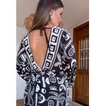 Vestido Curto Lenço Tropical Estampado
