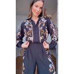 Camisa Jardim Real Estampado