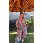 Kimono Localizado Jandaia Dance Estampado